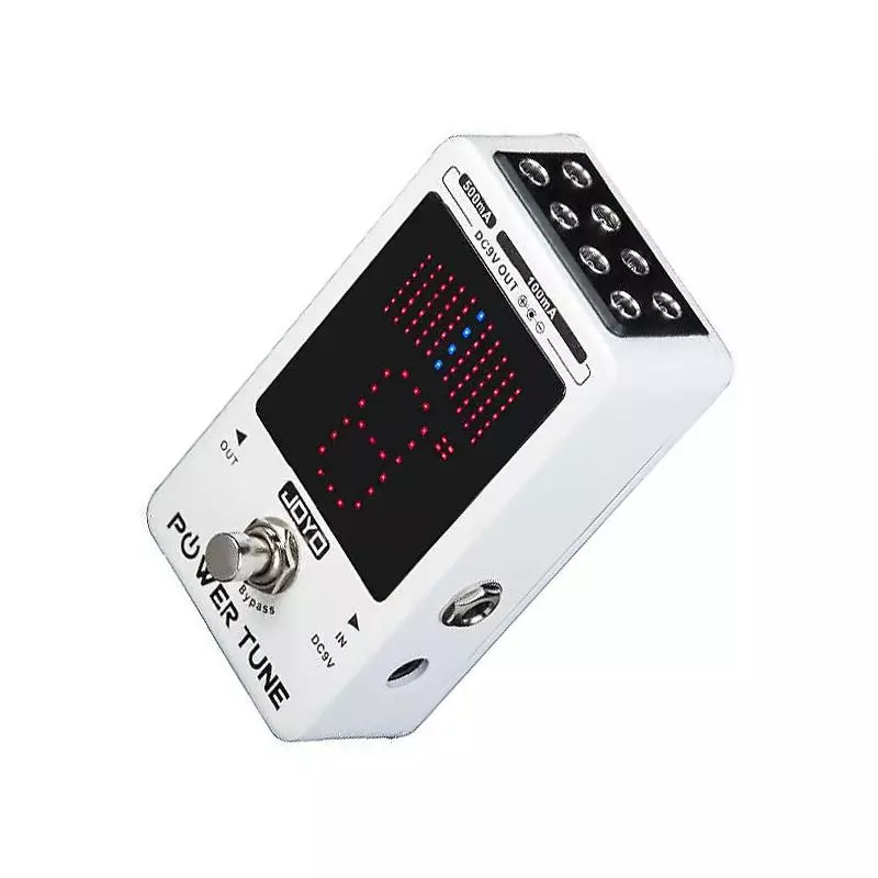 Joyo JF-18R Powertune Pedal Afinador Salidas Para Alimentar 8 Pedales