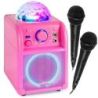 Comprar Vonyx Sbs55p Conjunto Karaoke Rosa Con Luces Led al