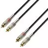 Compra Adam Hall K3TCC0300 CABLE 2 RCA MACHO A 2 RCA MACHO 3M al mejor precio