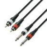 Comprar Adam Hall 3 Star TPC 0100 M 2-RCA-M / 2-Jack Mono 1m al