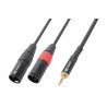 Compra PD CONNEX Cable 2x XLR Macho - 3.5mm Estereo 6.0m al mejor precio