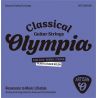 Olympia Artisan Classical Guitar Coated Strings, Silver Black Nylon, Normal Tension