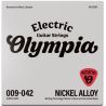 Olympia Initiative Electric Guitar Strings, Nickel Alloy, 009-042