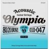 Olympia Explore Acoustic Guitar Strings, 80/20 Brz, 010-047