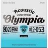 Olympia Explore Acoustic Guitar Strings, 80/20 Brz, 012-053