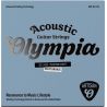 Olympia Artisan Acoustic Guitar Coated Strings, 80/20 Brz, 011-052