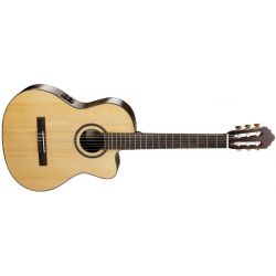 Cort AC160CF Natural Guitarra Clásica Electrificada con funda