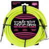 Compra ERNIEBALL INSTRUMENTOS TRENZADO JACK-JACK SA 25,4 cm - Amarillo / Neón al mejor precio