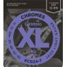 Compra daddario ecg24-7 chromes jazz light 7 strings [011-65] al mejor precio