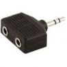 Compra EK Audio A107 Adaptador Dual MiniJack Stereo 3,5 mm Hembra x2 - MiniJack Stereo 3,5 mm al mejor precio