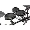 bateria con parches de malla