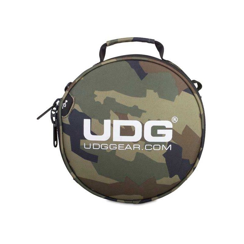 Carrito De Viaje UDG Ultimate DIGI Color Negro Camuflaje Interior Naranja - Para DJ, Con Ruedas Y Compartimentos Acolchados