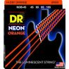 DR STRINGS NOB-45 Neon Orange Juego Cuerdas Bajo 45-105