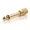 ADAPTADOR JACK 3.5 H A 6.3 MONO DORADO