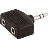 ADAPTADOR 2 JACK 3.5 H A JACK 3.5 M STEREO