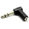 ADAPTADOR JACK 3.5 H A JACK 6.3 M STEREO ACODADO