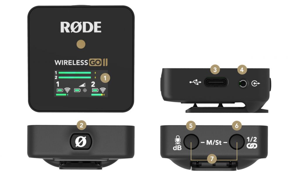 Rode WIRELESS GO II sistema microfono inalambrico | MUSISOL