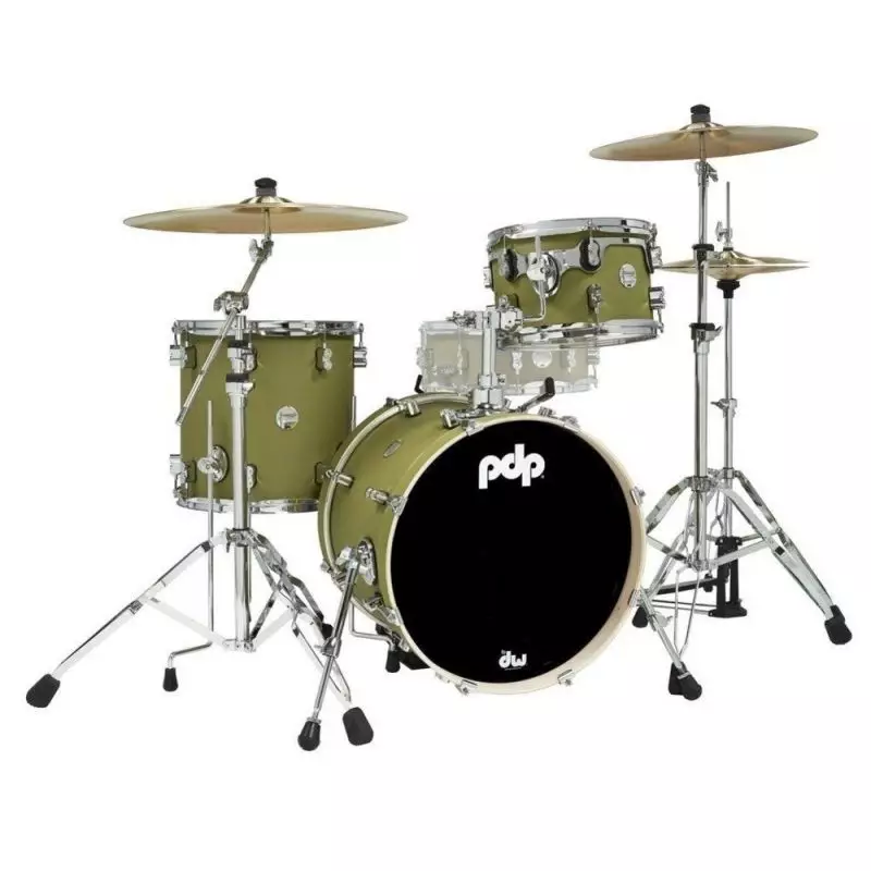 DW PDP Concept Maple Bop Kit Satin Olive